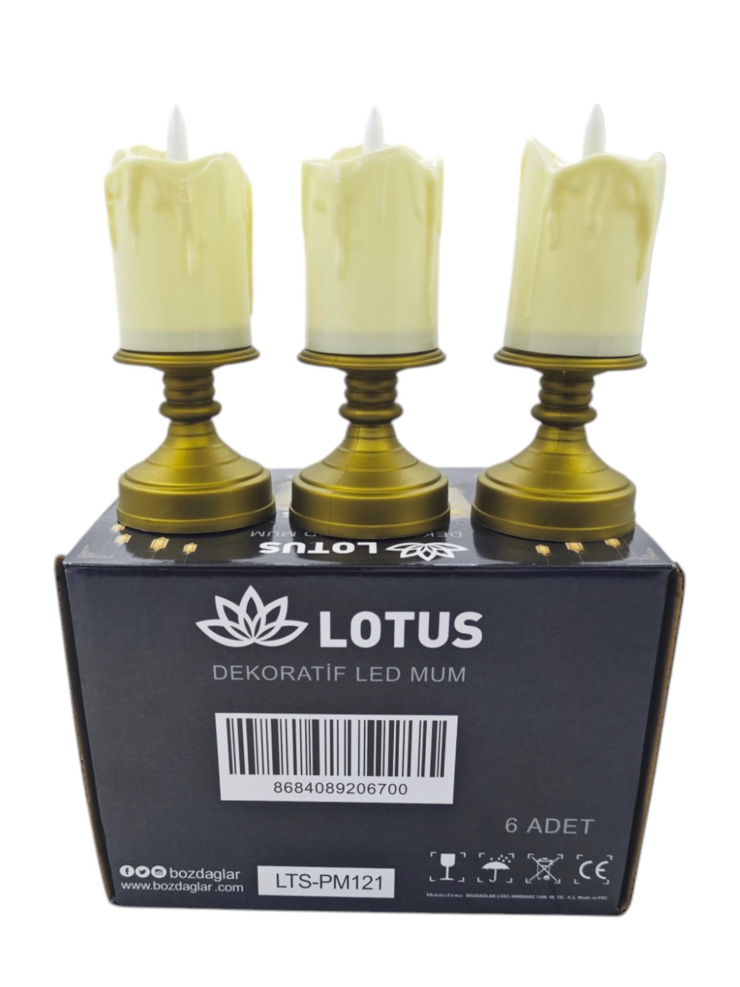 LTS-PM121   Lotus Dekoratif Led Mum