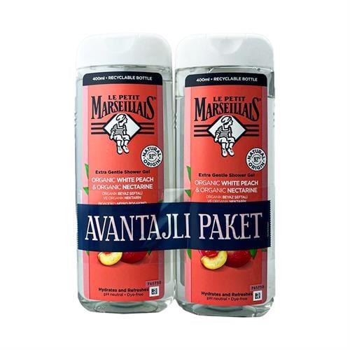 Le Petit Marseillais Duş Jeli Beyaz Şeftali Ve Nektarin 2*400 Ml.