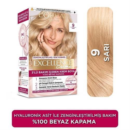 Loreal Paris Excellence Creme Saç Boyası 9 Sarı