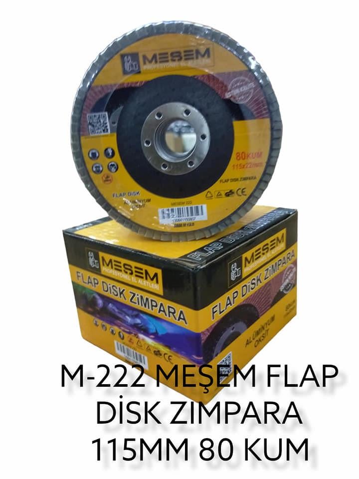M-222   MEŞEM FLAP DISK ZIMPARA 115mm - 80 Kum