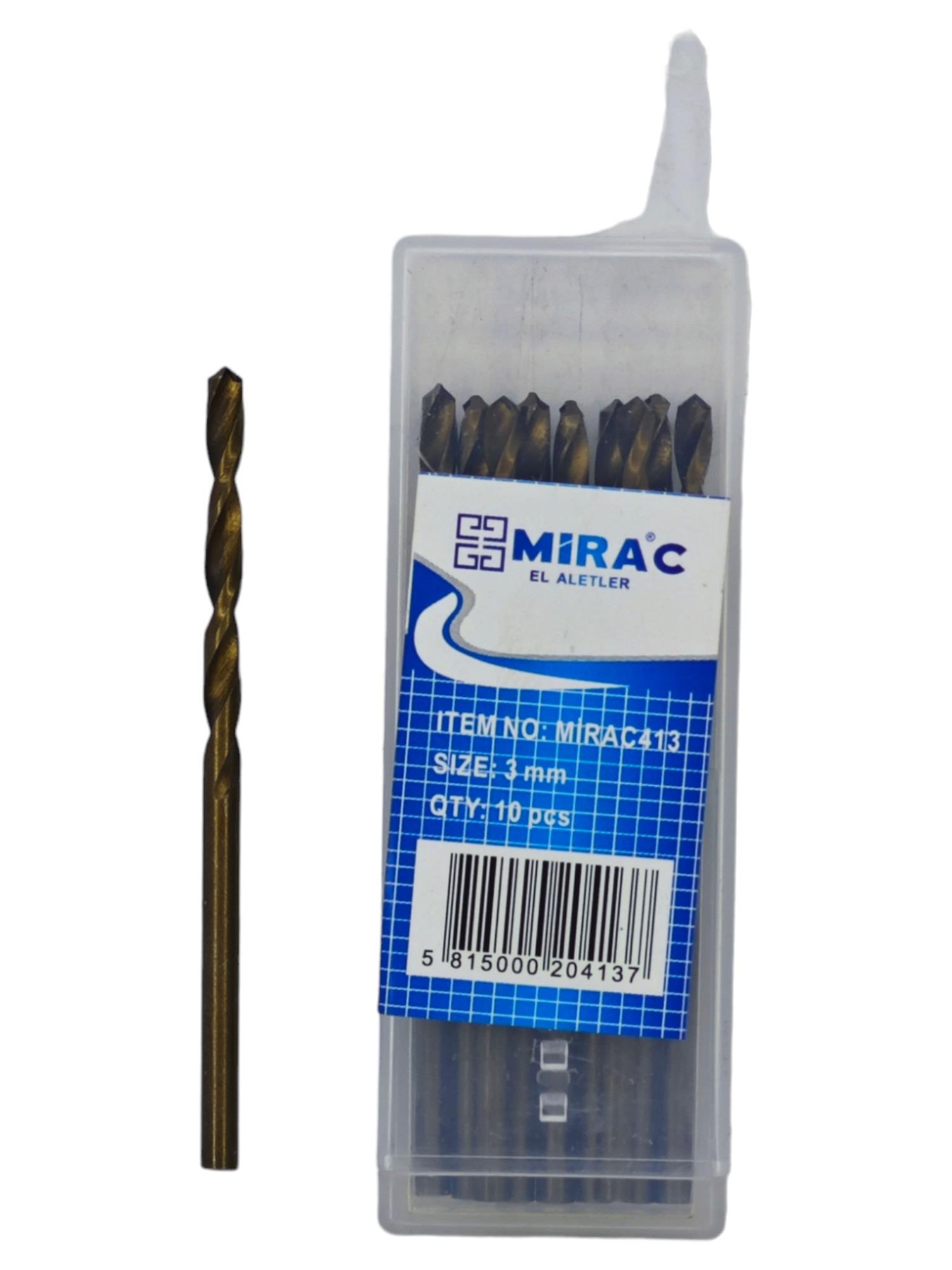 M-413   MİRAÇ HSS MATKAP UCU 10lu 3mm