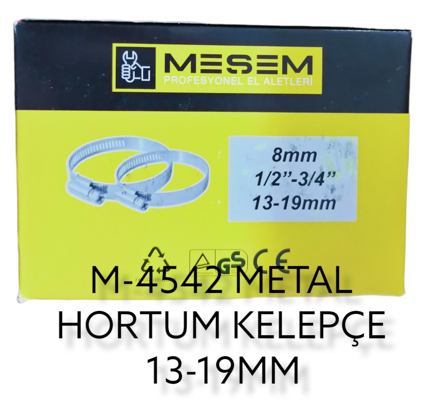 M-4544   MEŞEM METAL KELEPÇE 50li 10mm 19-26