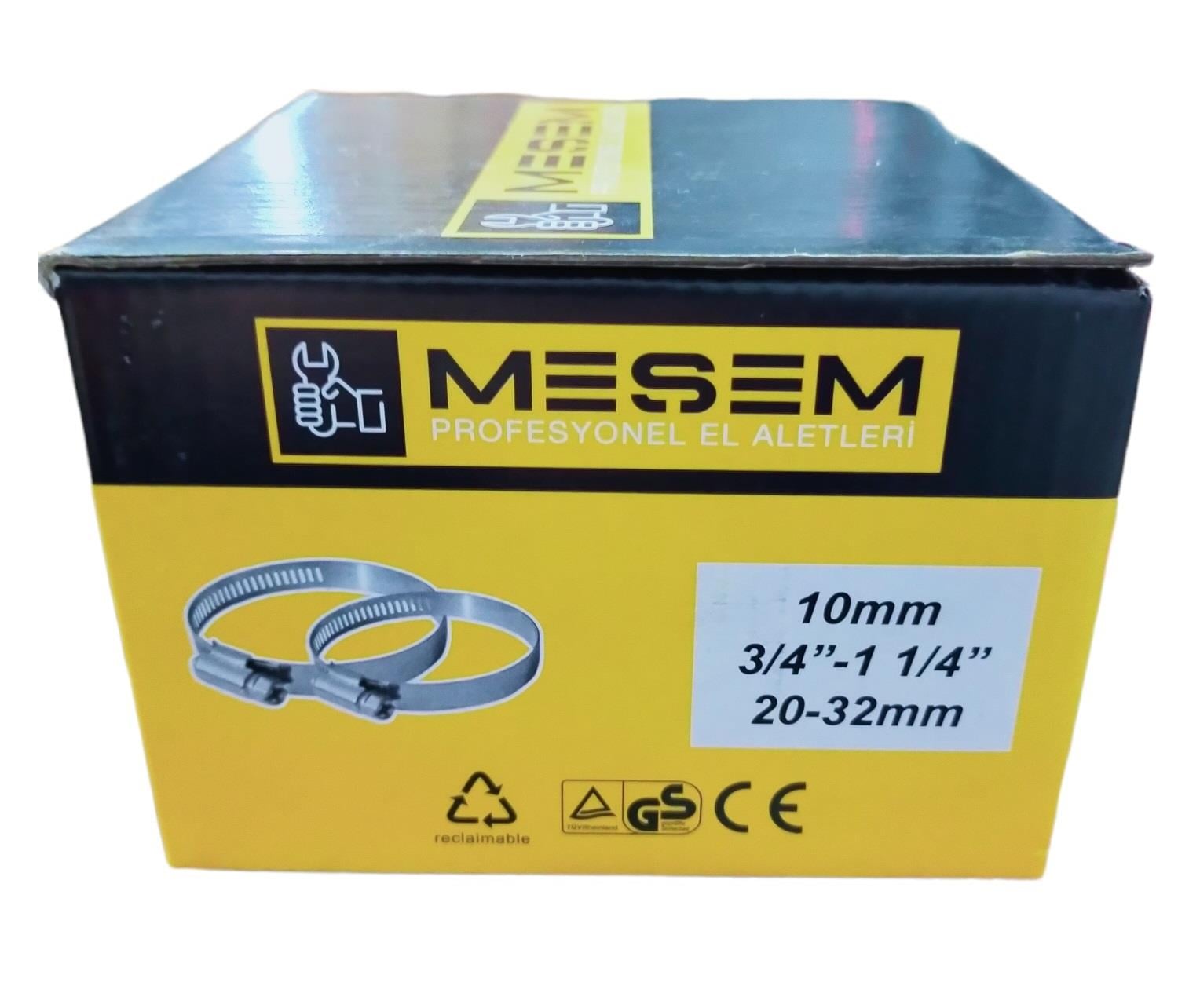 M-4545   MEŞEM METAL KELEPÇE 50li 10mm 20-32