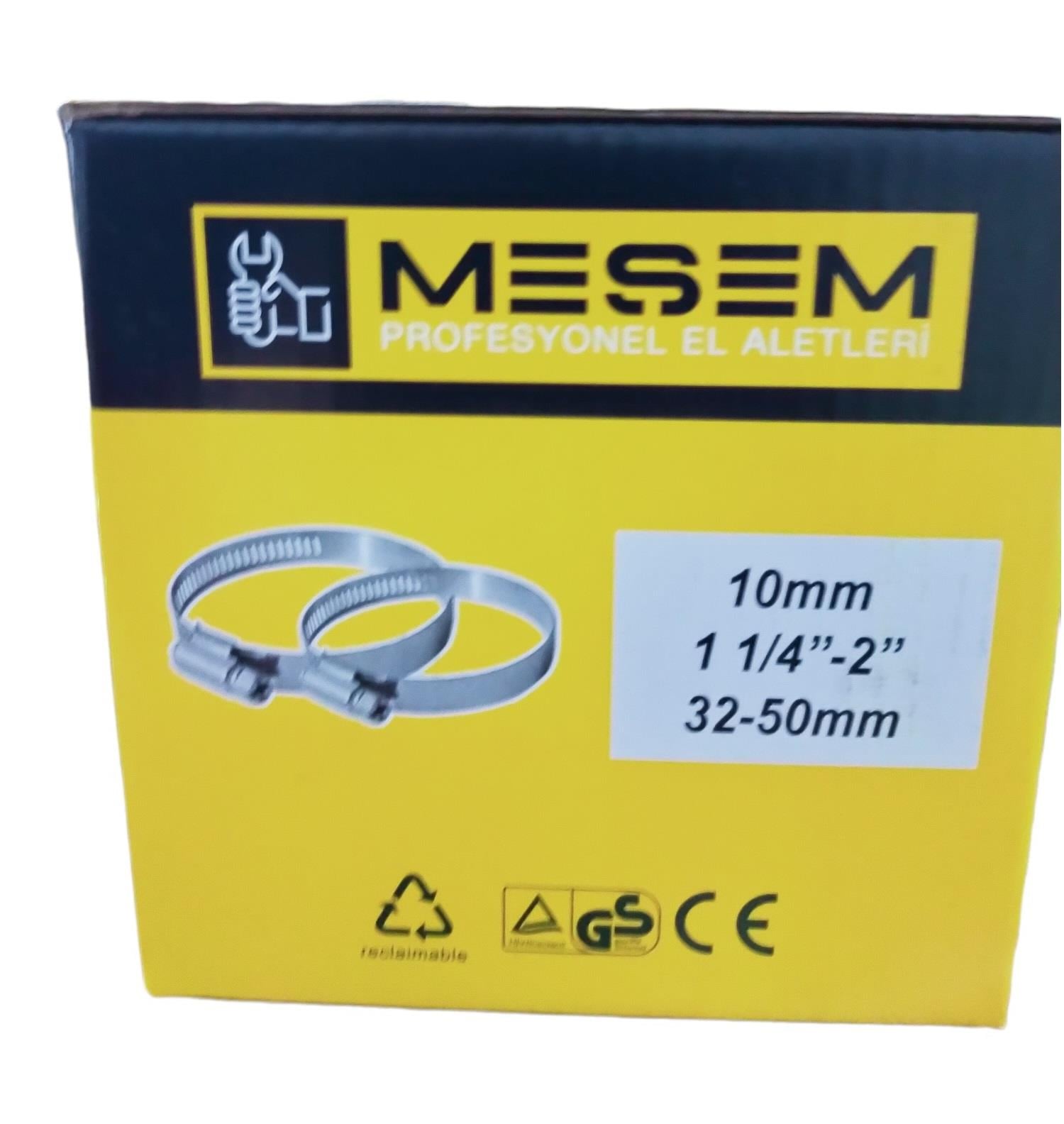 M-4548   MEŞEM METAL KELEPÇE 50li 10mm 32-50