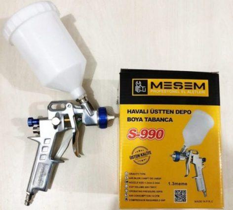 M-4591   MEŞEM S-990 HAVALI BOYA TABANCASI (Üsten)