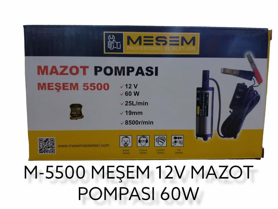 M-5500   MEŞEM 12V MAZOT POMPASI 60W
