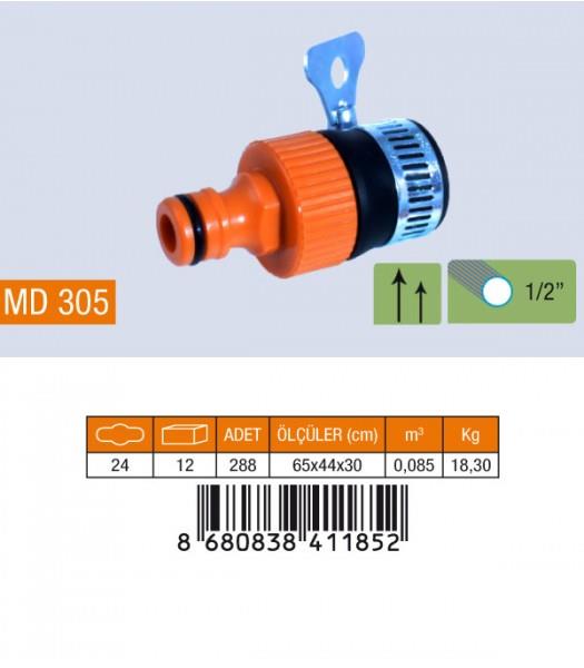 305 Medalyan Kelepçeli Batarya Adaptörü 3/4