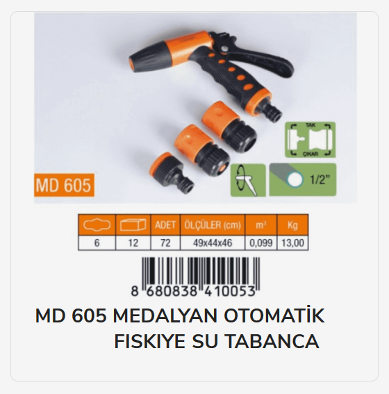 MD 605   MEDALYAN OTOMATİK TABANCA SETİ