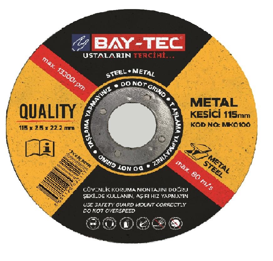 MK0100   BAY-TEC METAL KESİCİ 115*2,5*22mm