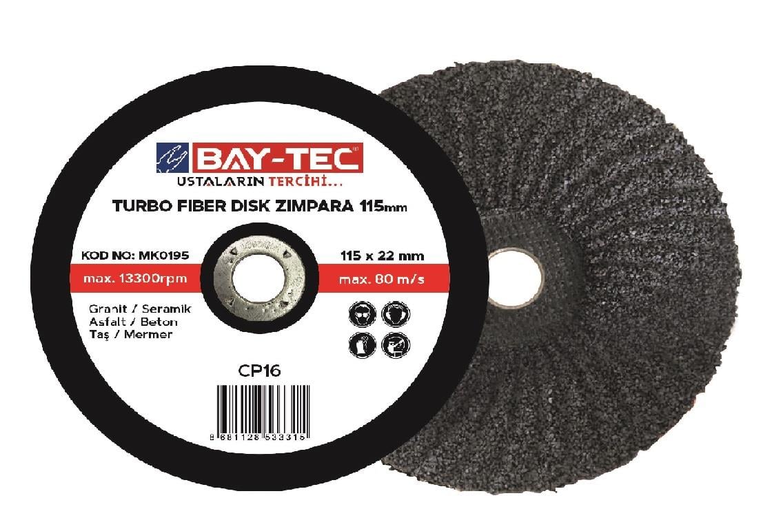 MK0195   BAY-TEC TURBO FİBER DISK 115*22mm