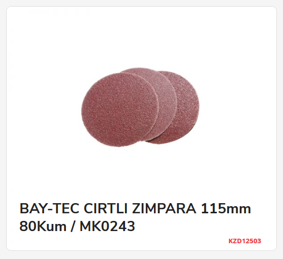 MK0243   BAY-TEC CIRTLI ZIMPARA 115mm 80Kum
