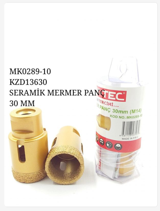 MK0289-10   BAY-TEC SERAMİK MERMER PANÇ 30mm