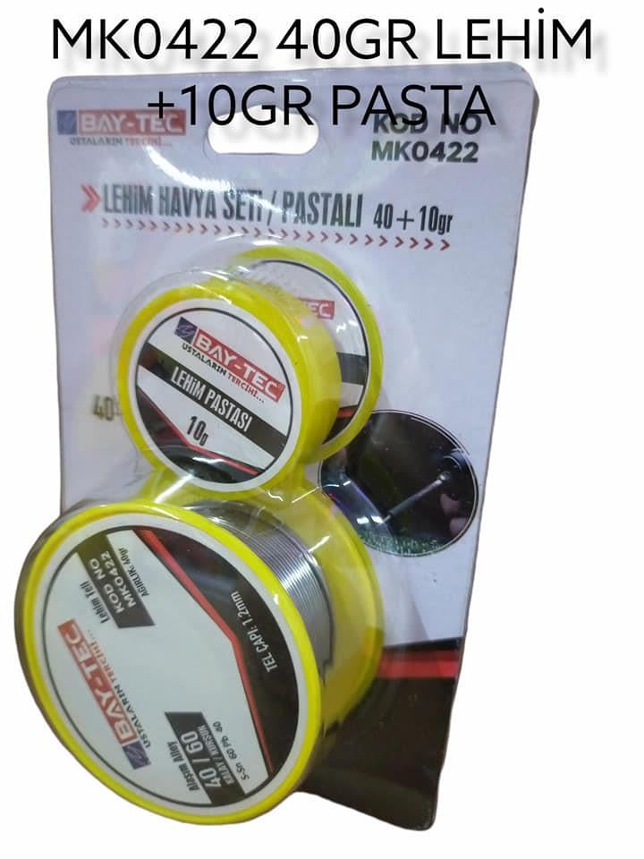MK0422   BAY-TEC LEHİM HAVYA TELİ - Pastalı