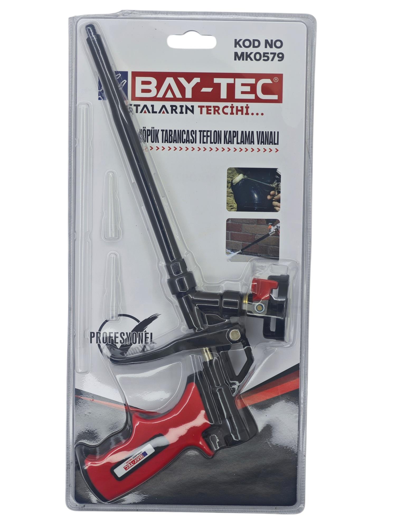 MK0579   Bay-Tec Teflon Kaplı Köpük Tabancası - Vanalı