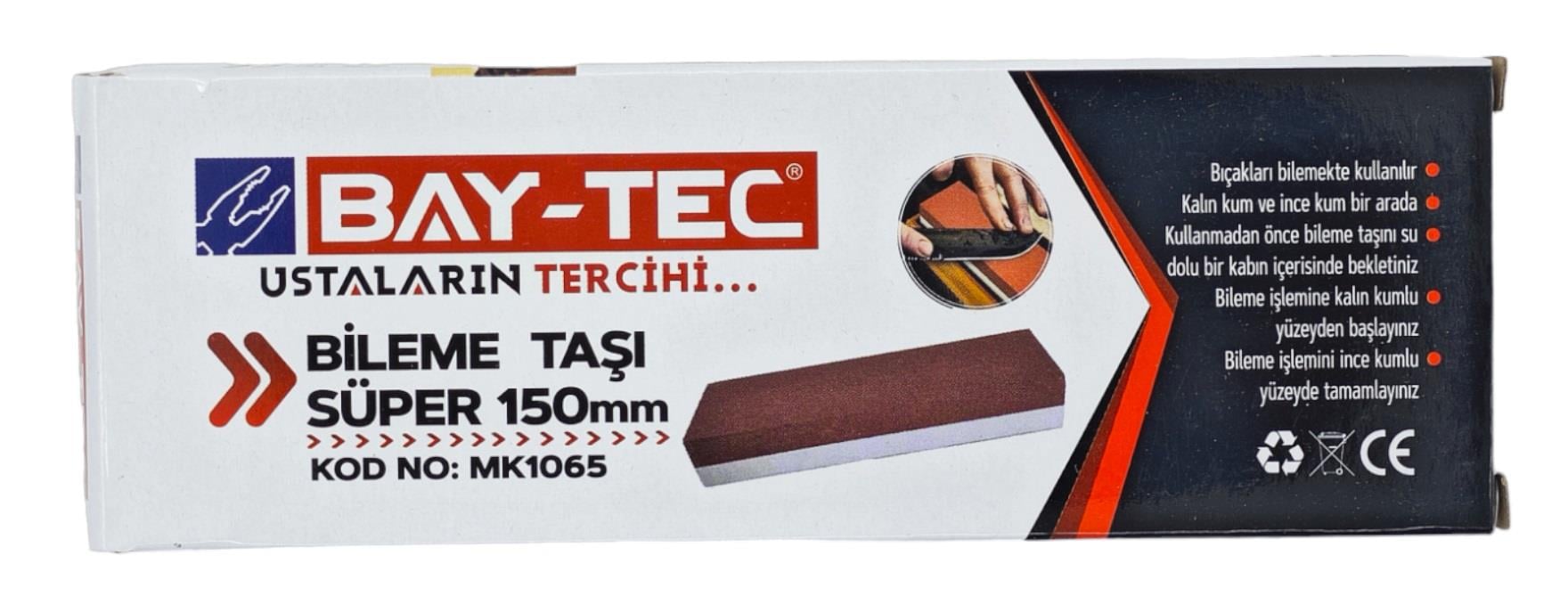 MK1065   BAY-TEC BİLEME TIRPAN TAŞI 150mm - Süper