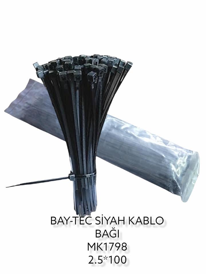 MK1798   BAY-TEC KABLO BAĞI 2.5*100mm - Siyah