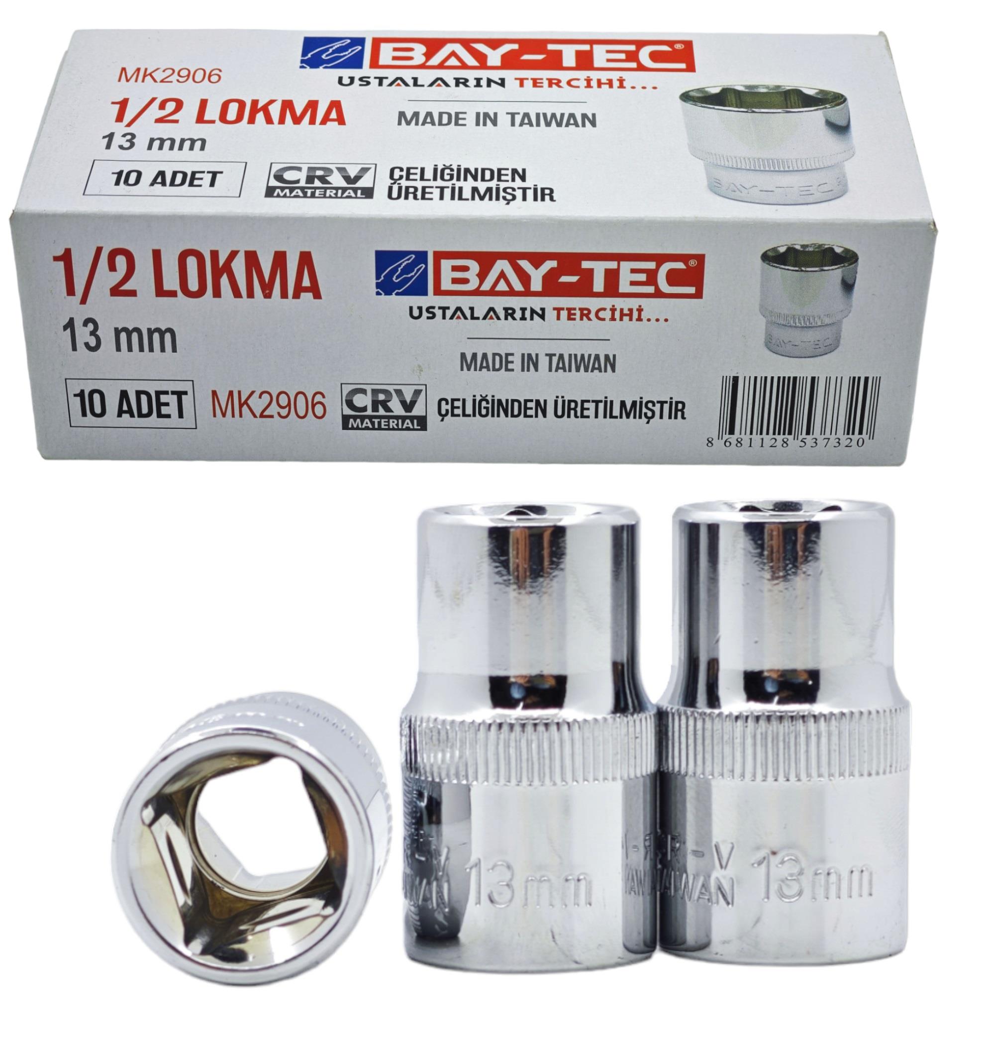 MK2906   BAY-TEC 1/2 ALTI KÖŞE LOKMA 13mm