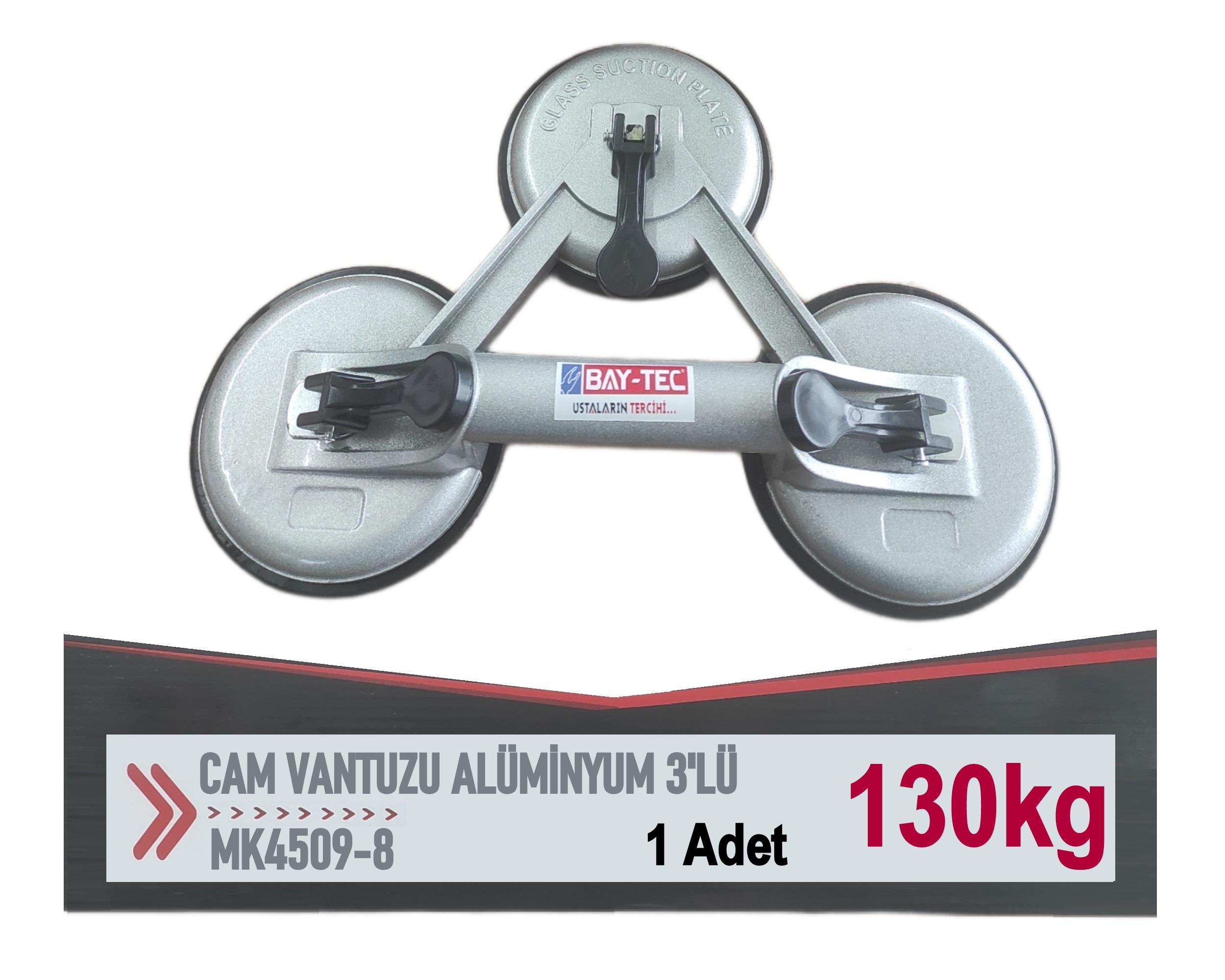 MK4509-8   BAY-TEC CAM VANTUZU 3lü - Alüminyum