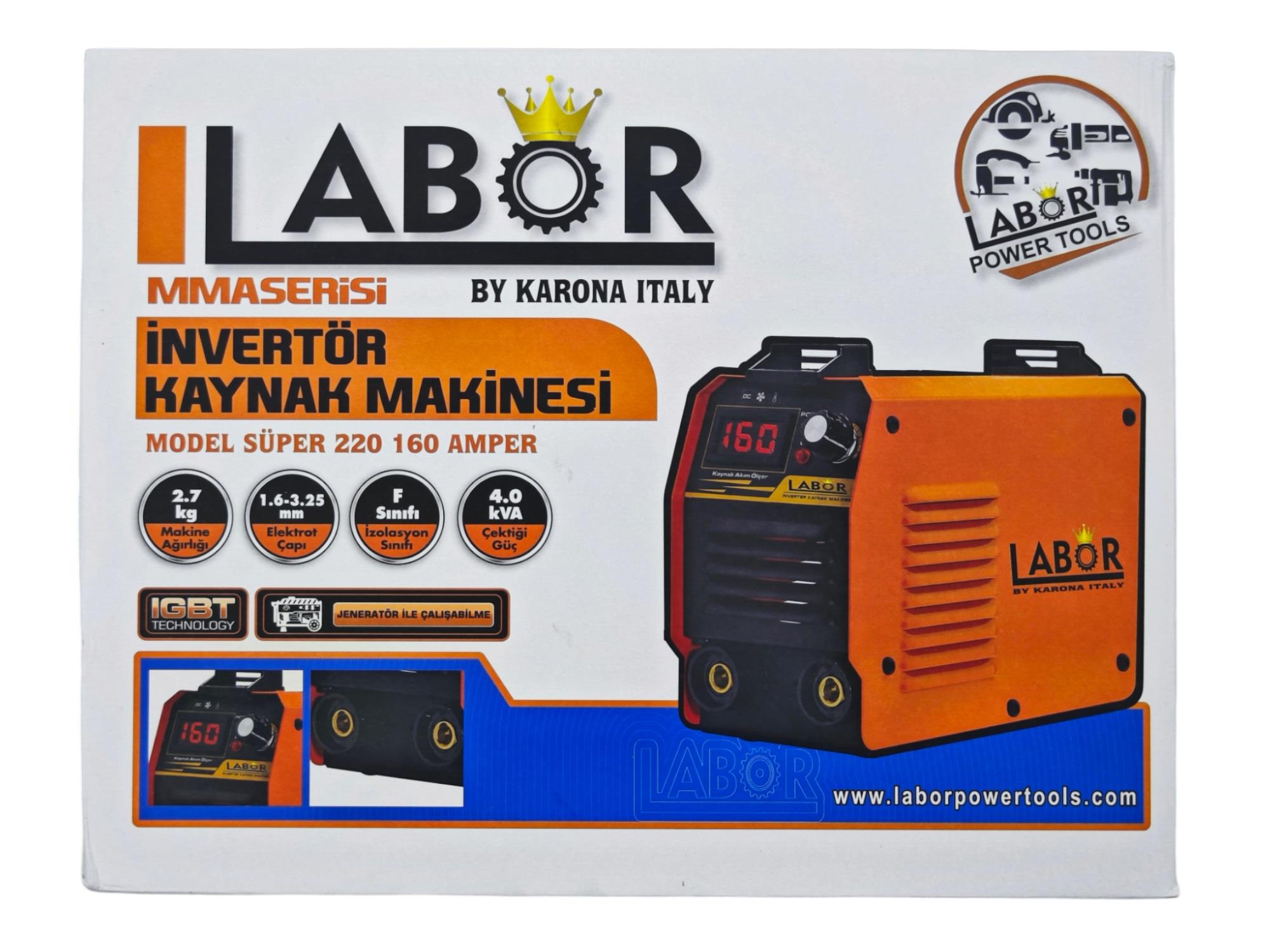 220 Labor Mma İnvertör Kaynak Makinesi 160Amp