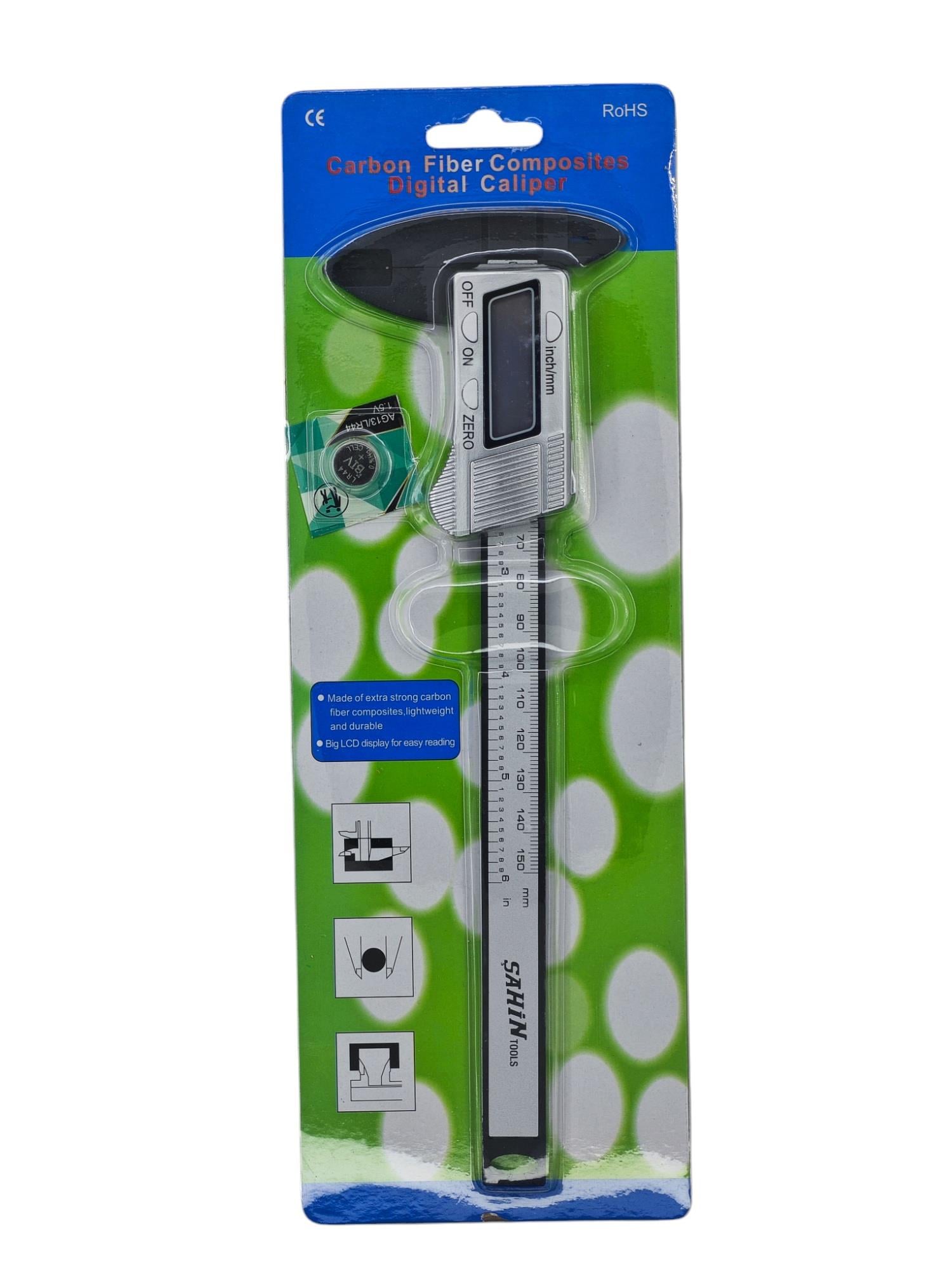 MRC-1855   Şahin Tools Carbon Fiber Eko Dijital Kumpas
