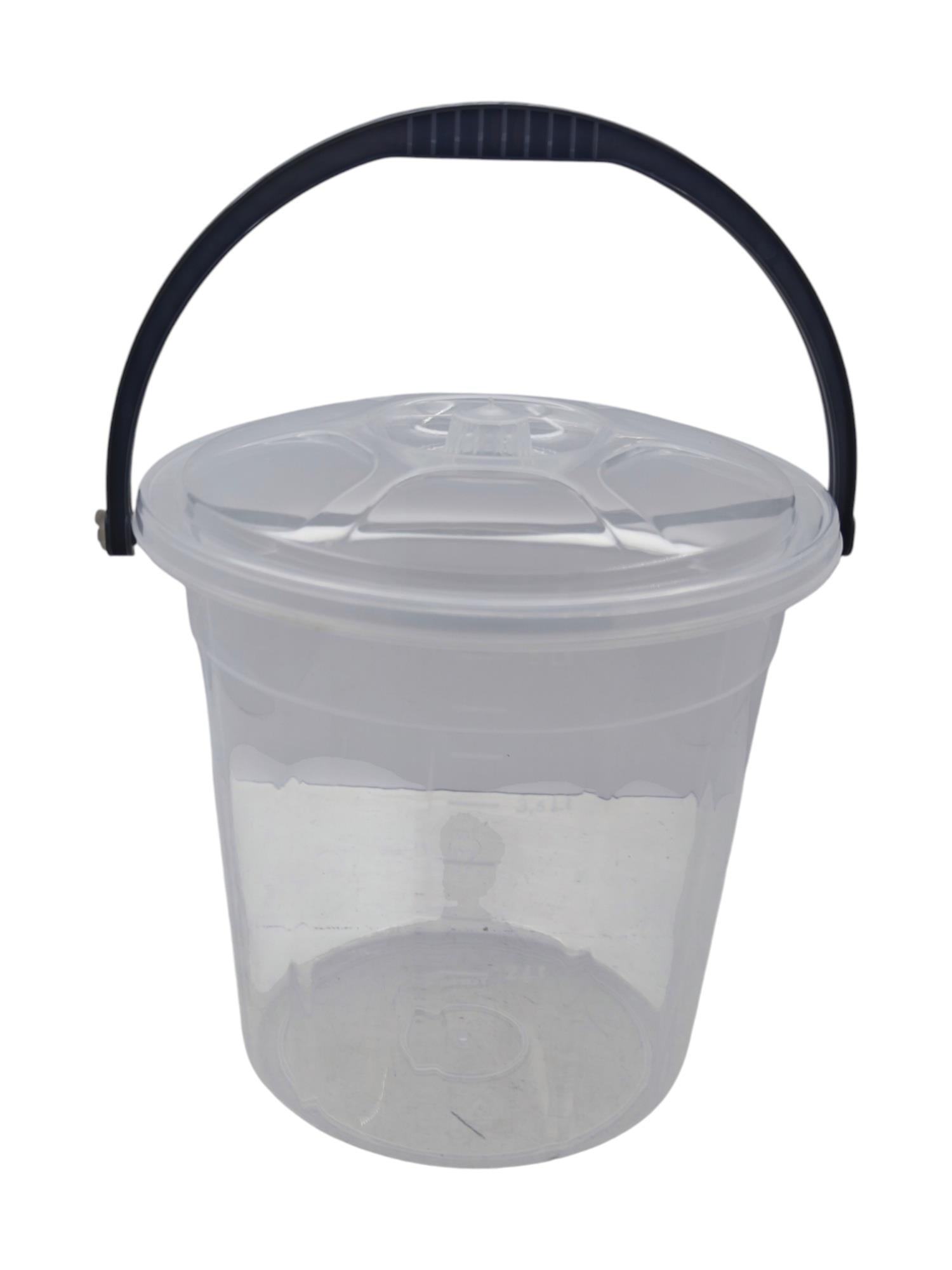 MRD255   Merdem Mienca Petek 5lt Şeffaf Su Kovası - Kapaklı