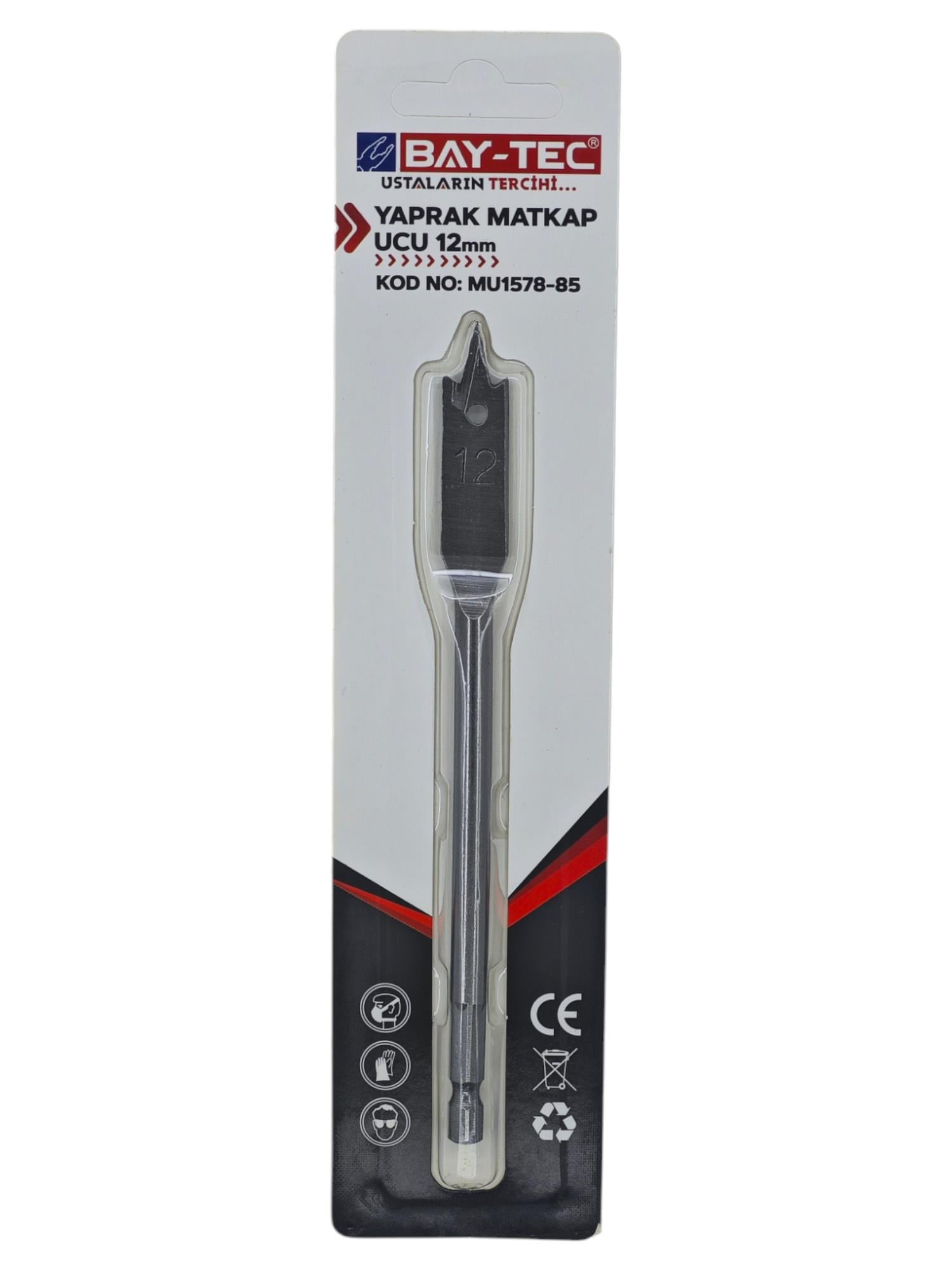 MU1578-85   Bay-Tec Yaprak Matkap Ucu 12mm
