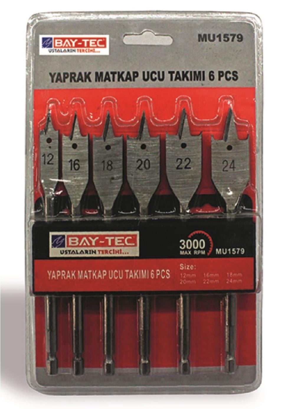 MU1579   BAY-TEC YAPRAK MATKAP UCU TAKIMI 6prç