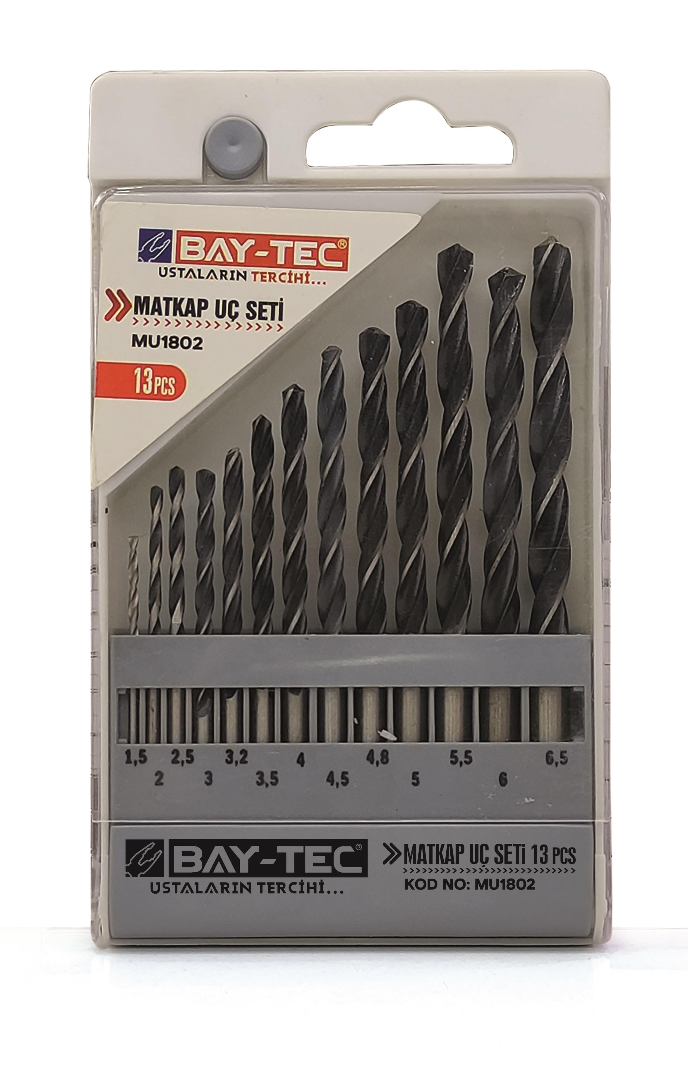 MU1802   BAY-TEC MATKAP UÇ SETİ 13prç