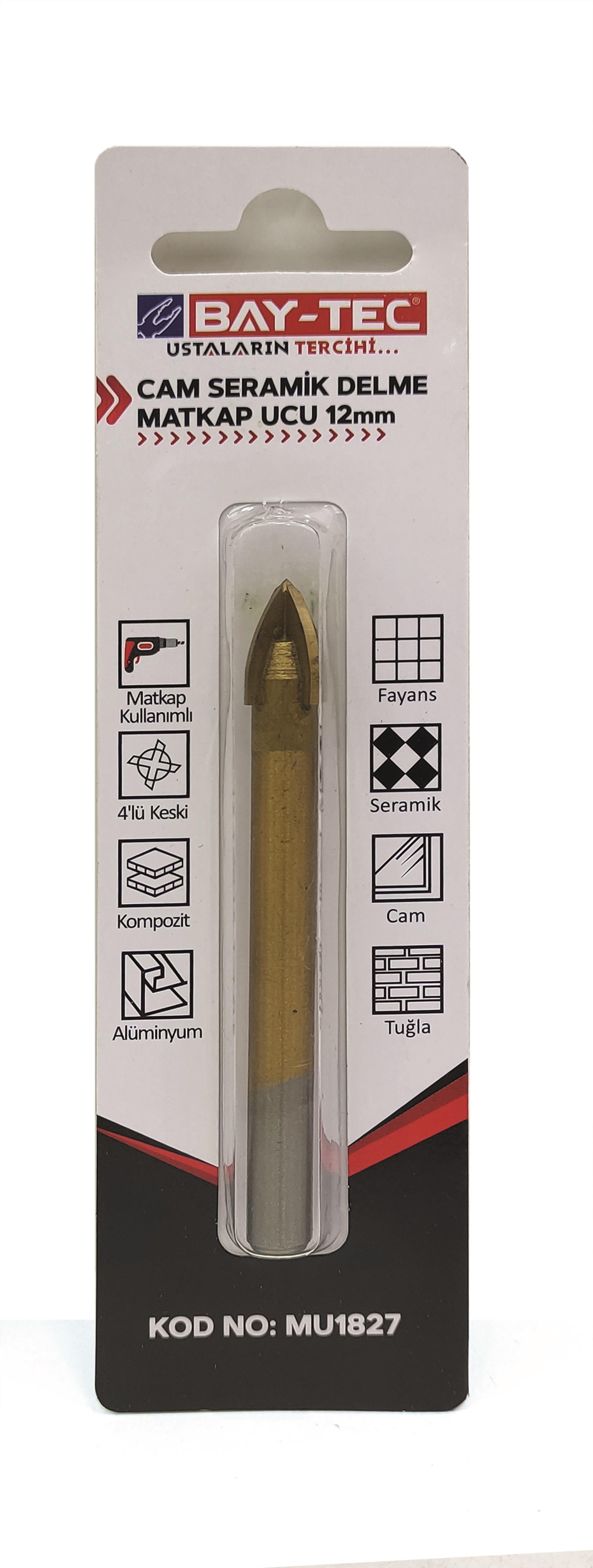 MU1827   BAY-TEC CAM DELME MATKAP UCU 12mm