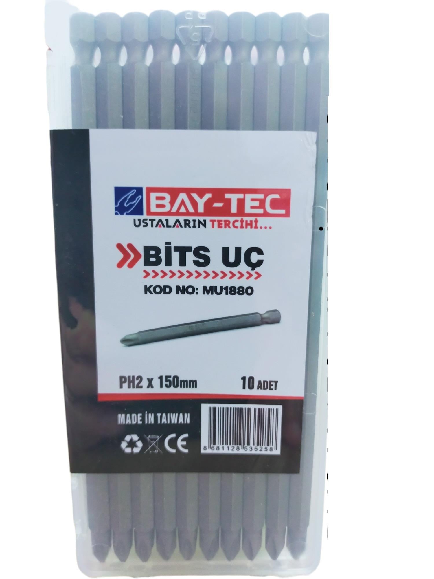 MU1880   BAY-TEC YILDIZ BİTS UÇ PH2*150mm