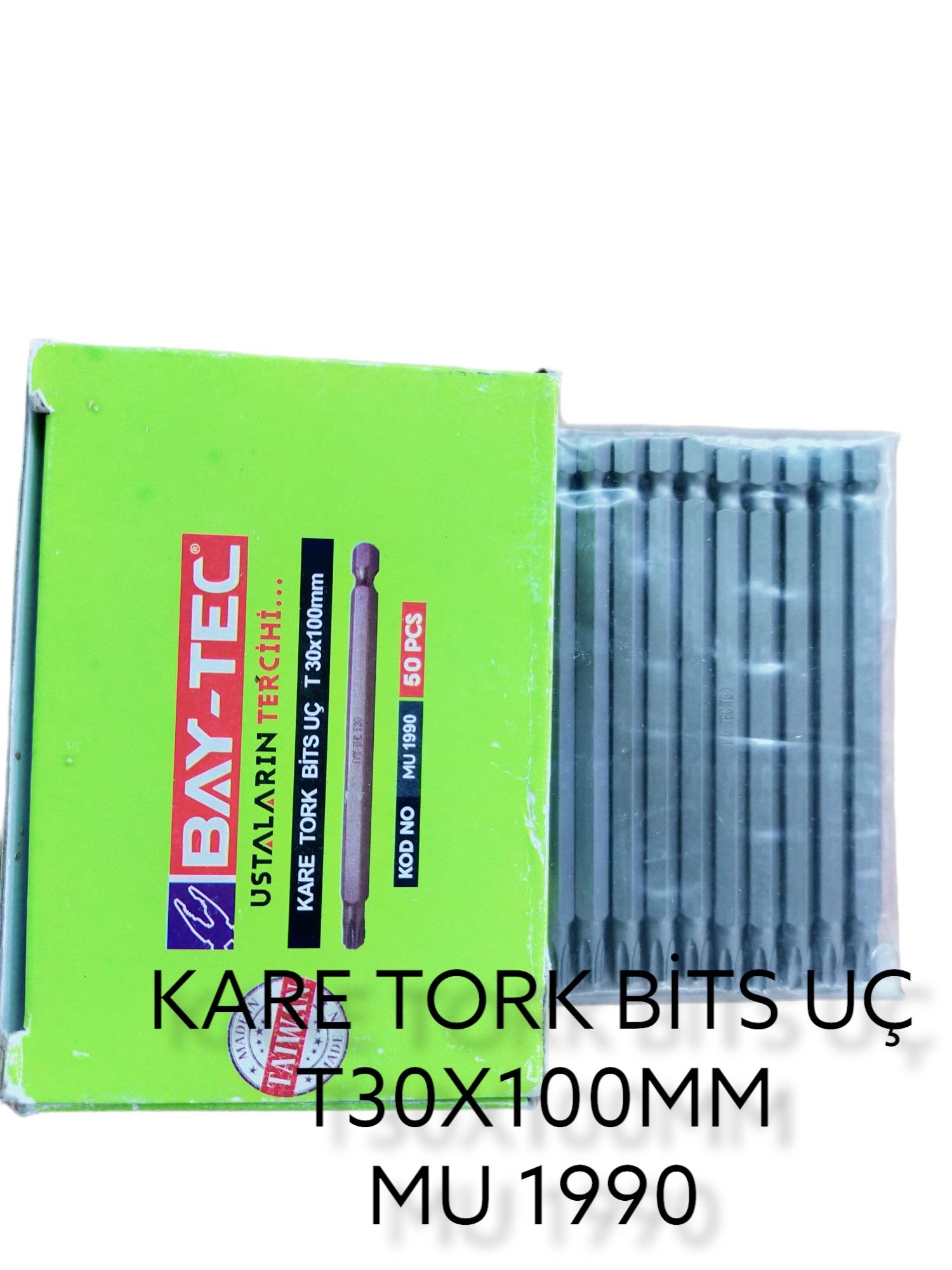 MU1990   BAY-TEC KARE TORK BİTS UÇ T30*100mm