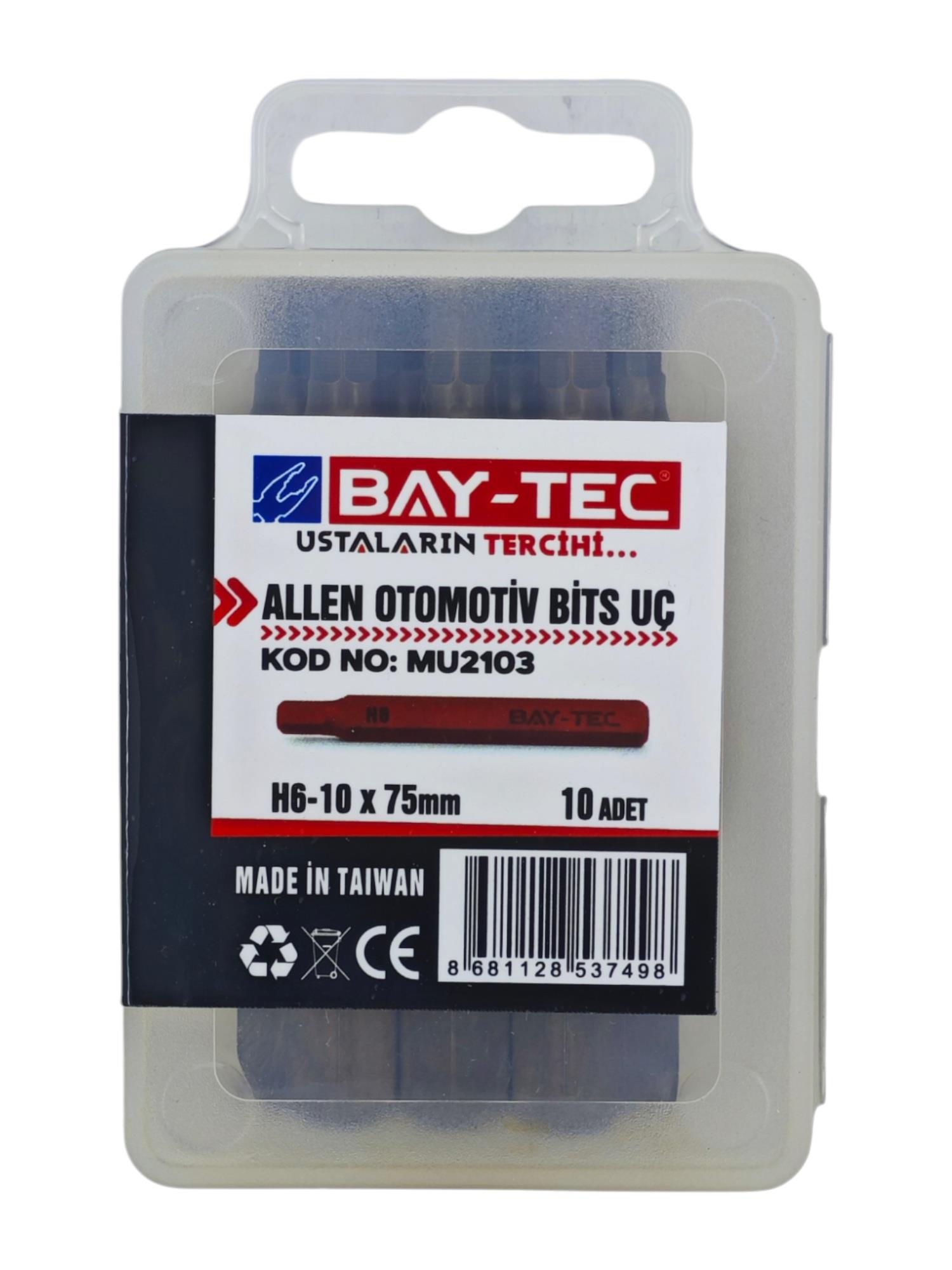 MU2103   Bay-Tec Allen Otomotiv Bits Uc H6-10*75mm