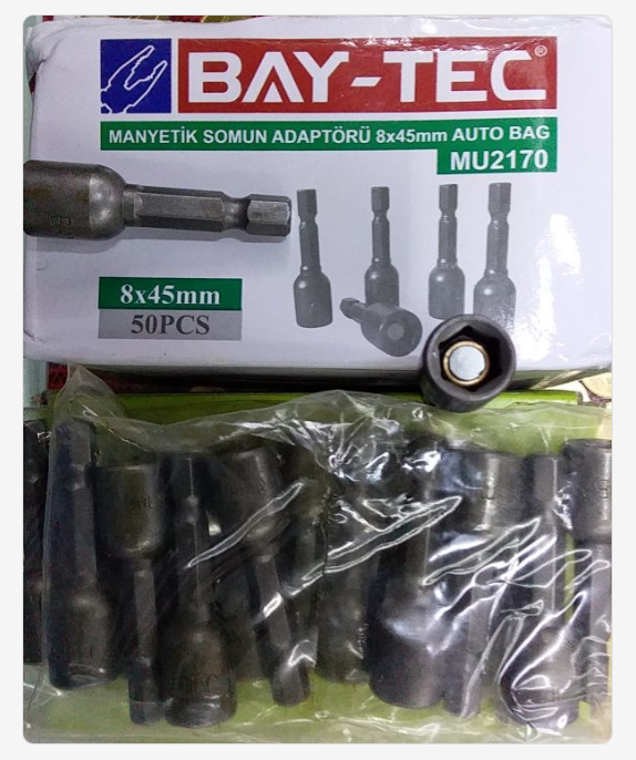 MU2170   BAY-TEC SOMUN ADAPTÖRU 8*45mm