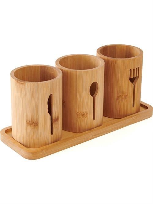 Mien 3 lü Bambu Kaşıklık Seti