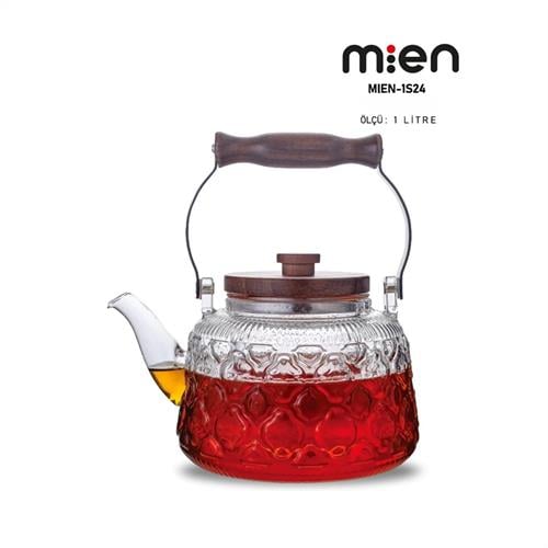Mien Isıya Dayanıklı Cam Demlik 1 L