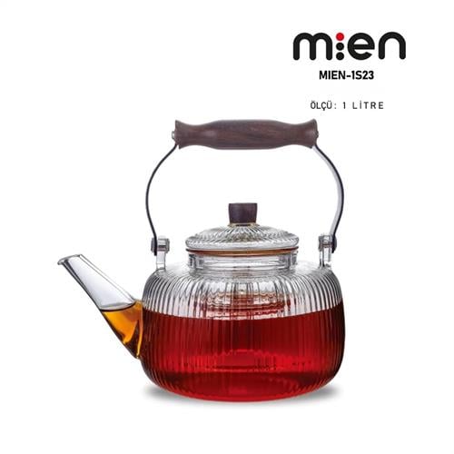Mien Isıya Dayanıklı Cam Demlik 1 L