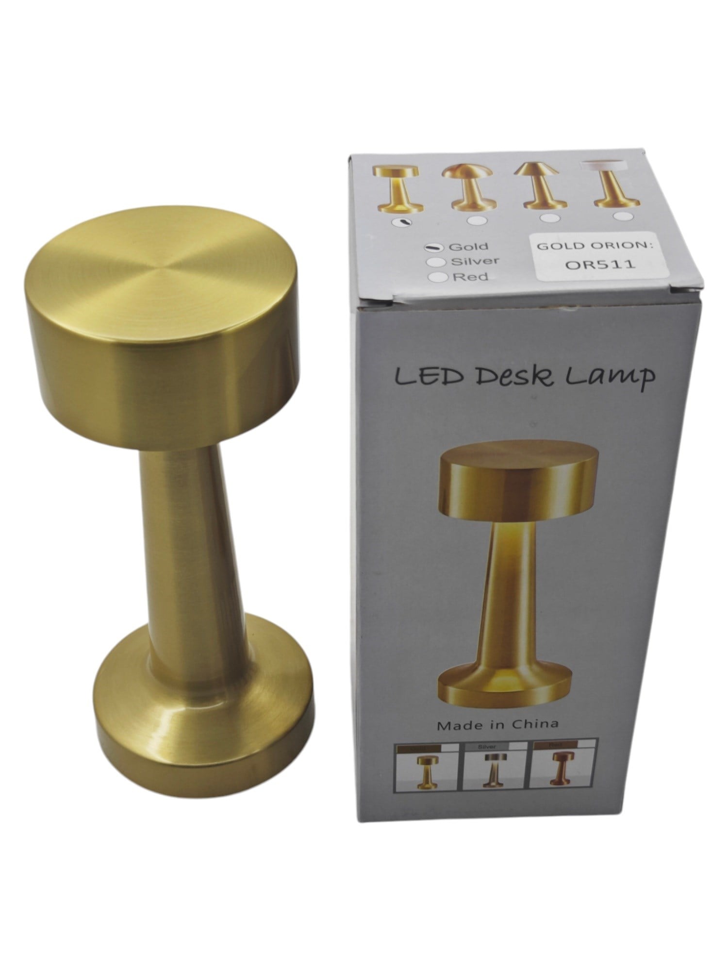 OR511   Gold Orion USB Type-C Şarjlı 1W Led Dokunmatik Abajur