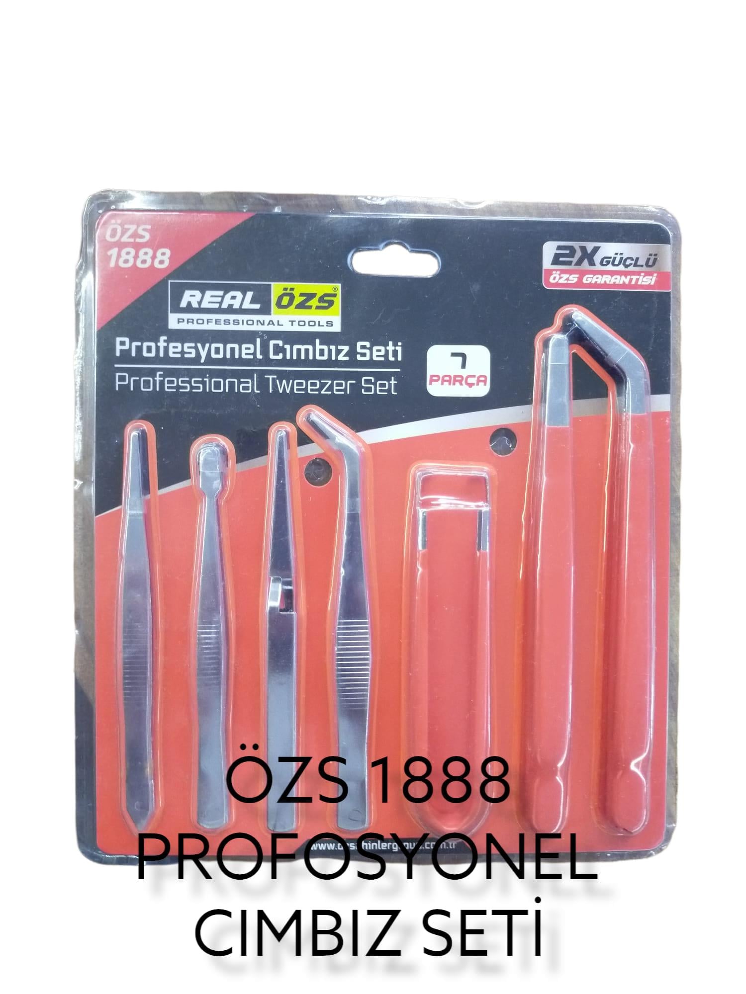 ÖZS 1888   REAL ÖZS PROFESYONEL CİMBİZ SETİ 7prç