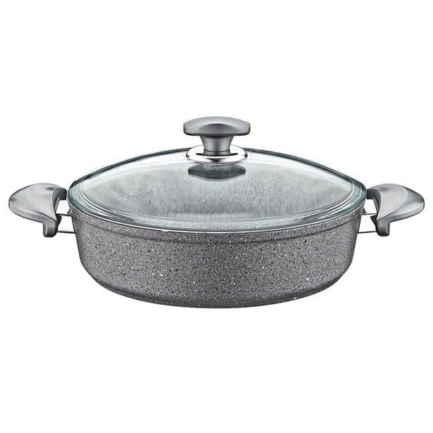 Oms Karnıyarık Tenceresi Cam Kapak 26 Cm