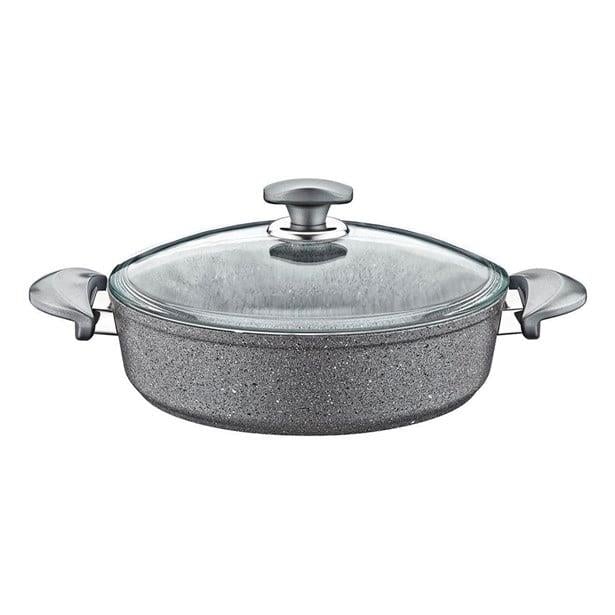 Oms Karnıyarık Tenceresi Cam Kapak 28 Cm