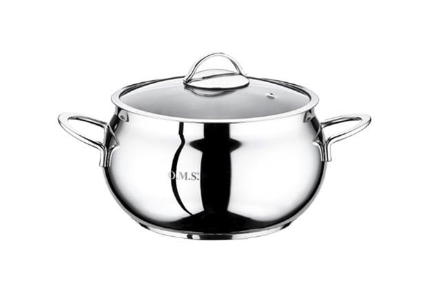 Oms Küre Çelik Tencere 24 Cm