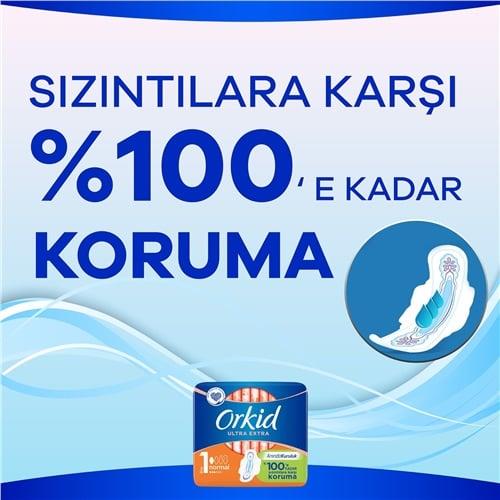 Orkid Hijyenik Ped Ultra Extra Tekli Normal 8 Li