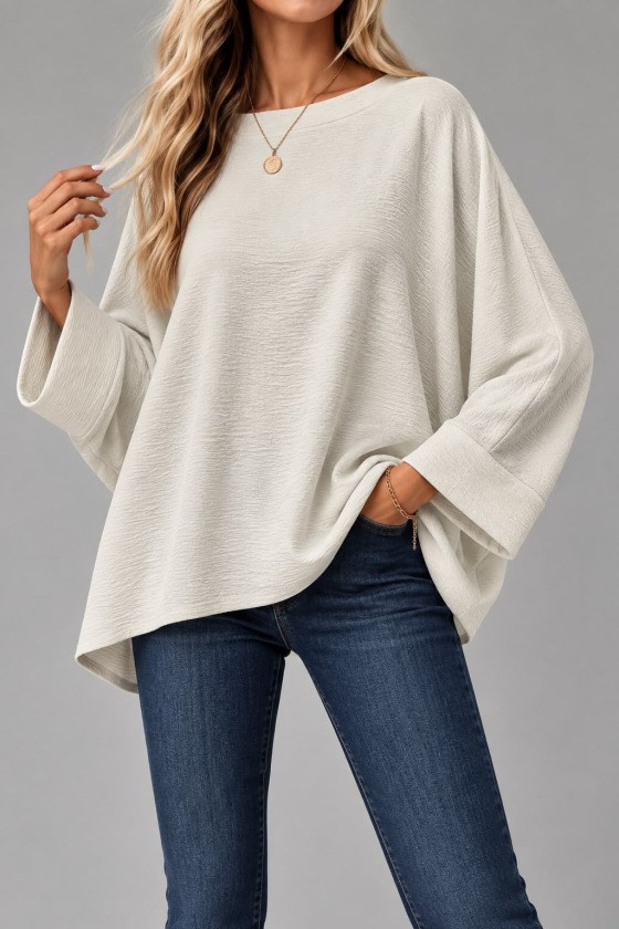 Oversize Yarasa Kol Bluz