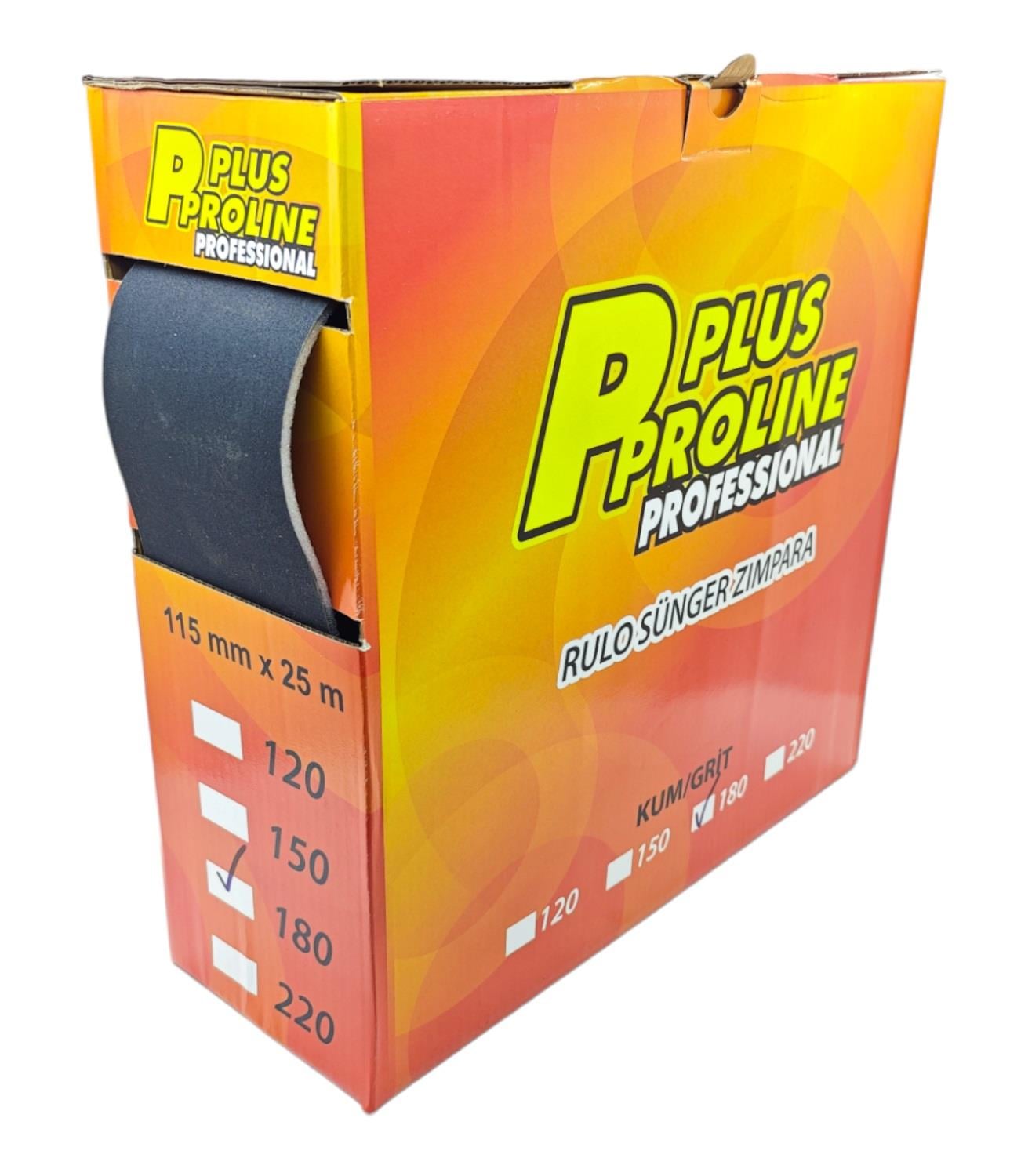 PLS-802   PLUS PROLİNE RULO SÜNGER ZİMPARA 180kum 25m