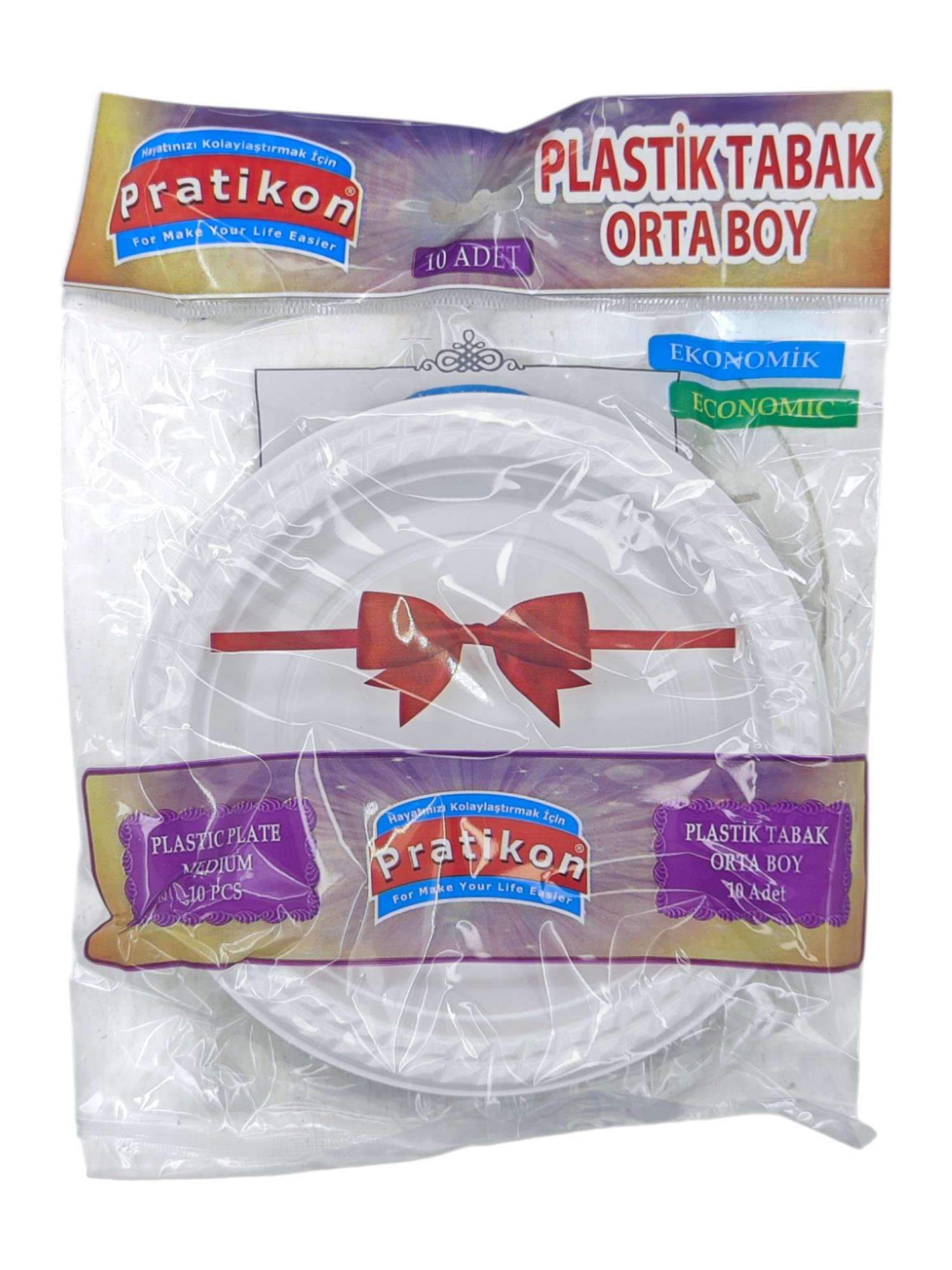 PR1143   Pratikon Plastik Tabak 10lu - Orta