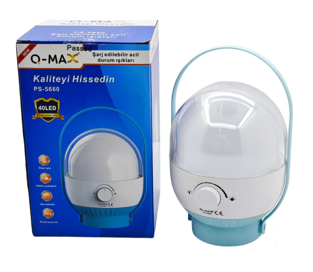 PS-5660   Q-MAX 40 LED ŞARJLI FENER
