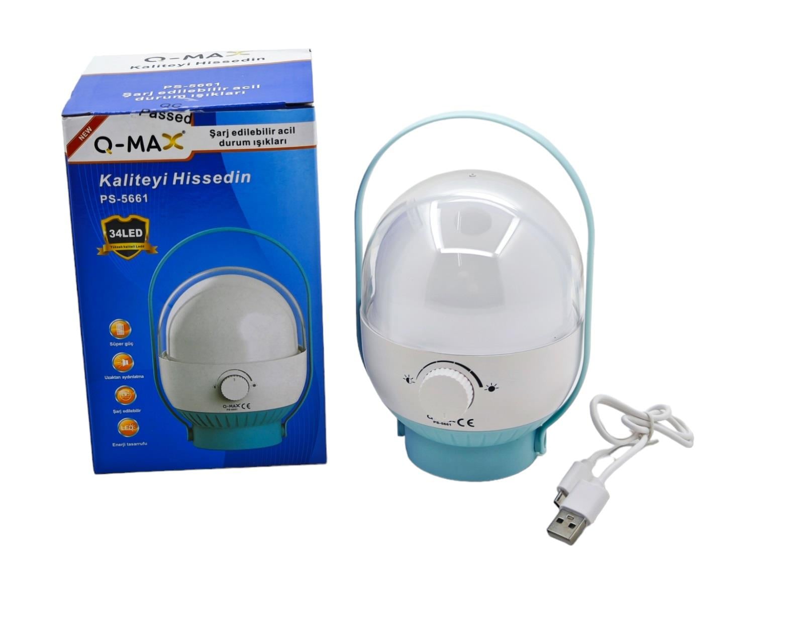 PS-5661   Q-MAX 40 LED ŞARJLI FENER