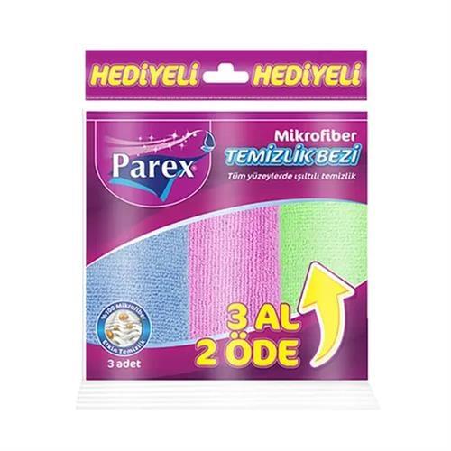 Parex Mikrofiber Temizlik Bezi  Eko Paket 3 lü