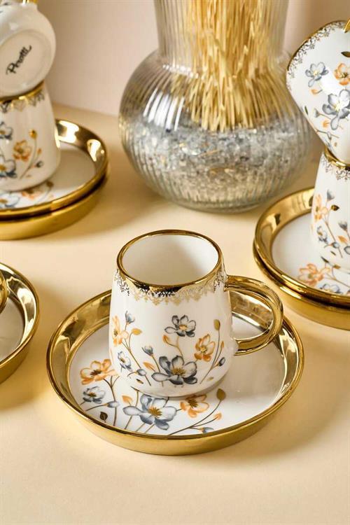 Perotti Jardim Porselen 6 Kişilik Kahve Fincanı Takımı  16931