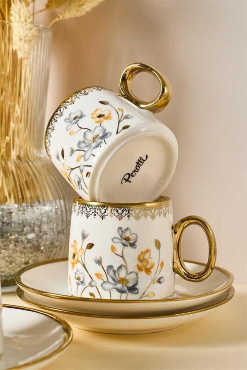 Perotti Jardim Porselen 6 Kişilik Kahve Fincanı Takımı